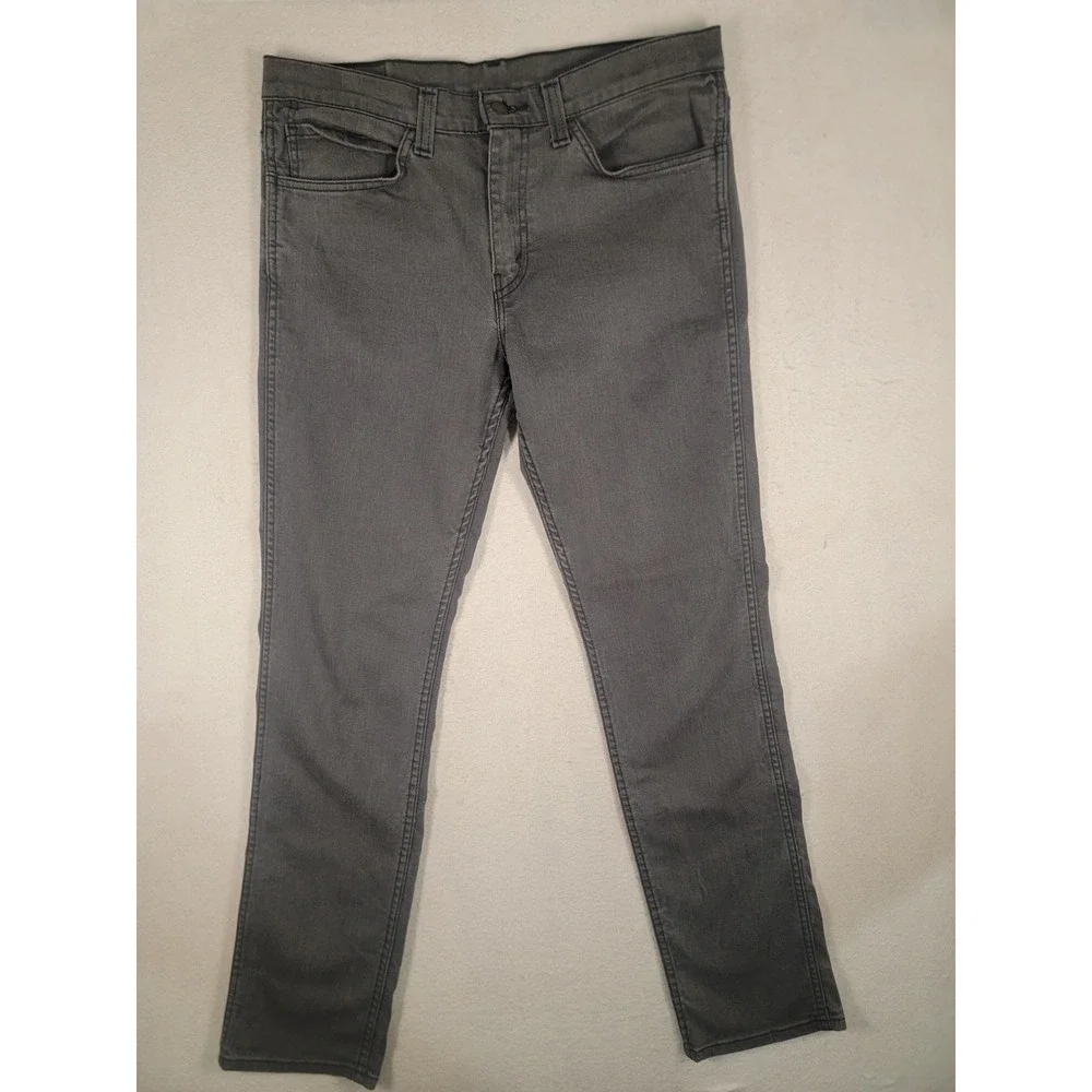 Levi's 511 stretch jeans - Slim Fit - Men's 34x34 Gray Wash, Stretch 5 Pocket